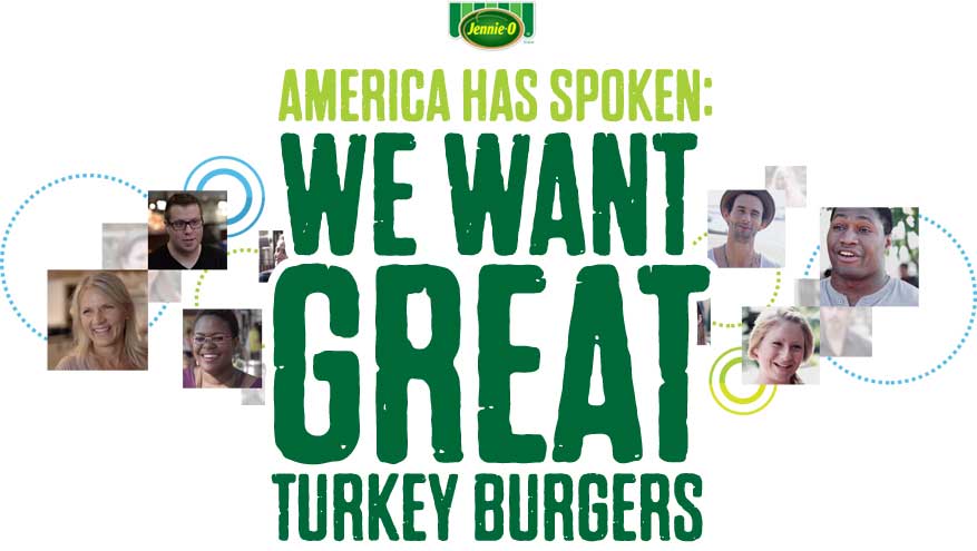 America haas spoken: we want great turkey burgers