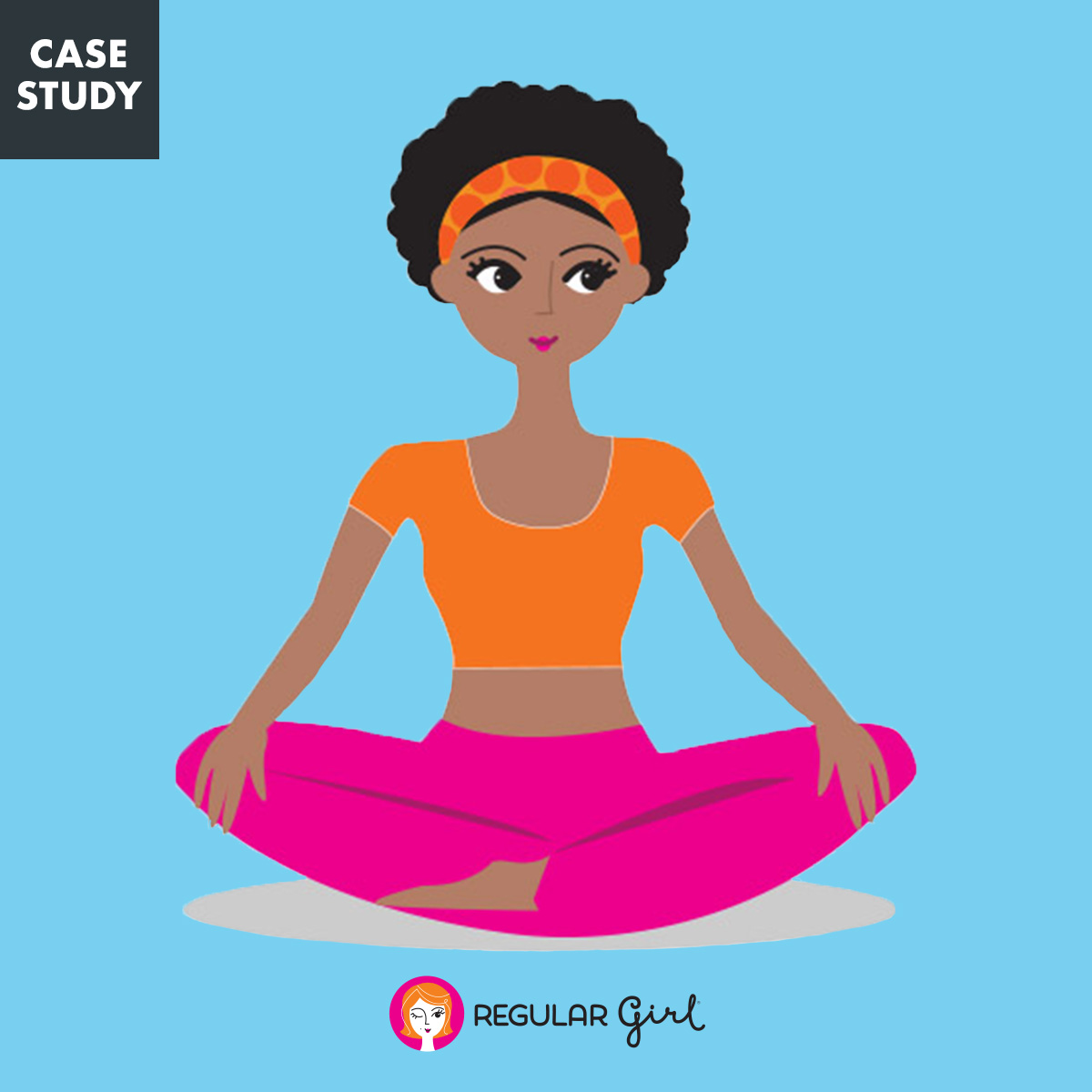 Case Study: Regular Girl woman meditating