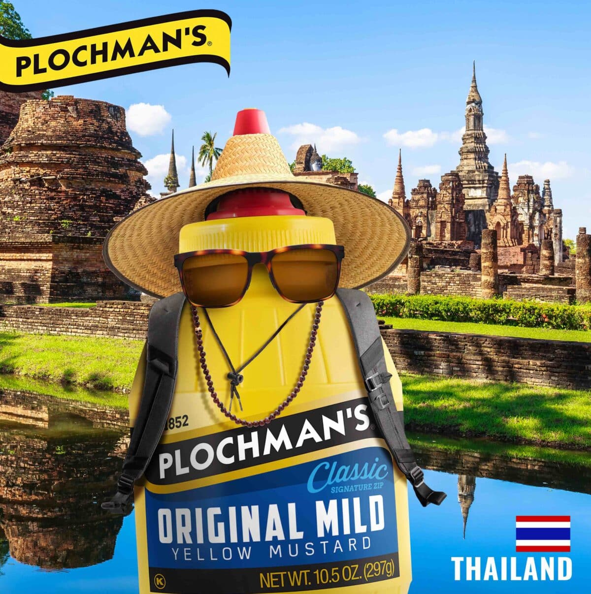 Bottle of Mustard dressed up in Tanzania